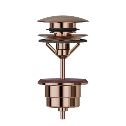Newform  Донный клапан " клик-клак" 1"1/4,  Н min 5 - max 65 мм, цвет:  PVD copper bronze
