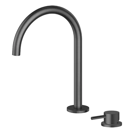 Newform X-Steel 316 Излив для раковиныс монтажом на борт без донного клапана, цвет: PVD brushed gun metal