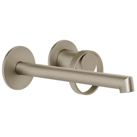 Gessi Anello Смеситель настенный, с изливом 194-214 мм, цвет Finox Brushed Nickel (внешняя часть)