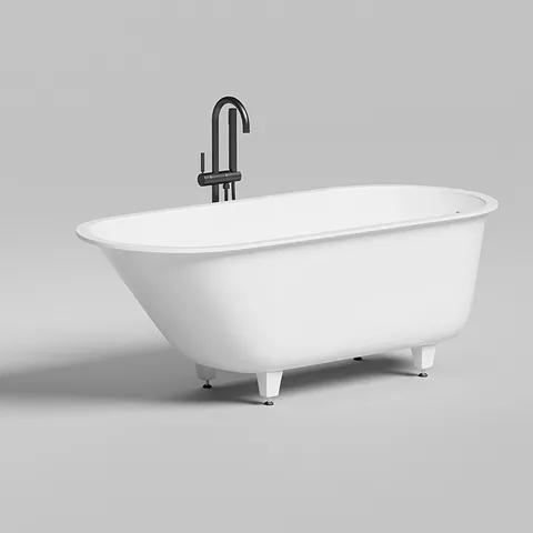 Salini ORNELLA KIT Встраиваемая ванна 1700х800х600мм, овальная чаша, донный клапан, сифон,  щелевой слив-пер/, мат-л: S-Sense, глянцевый, белый. Oval