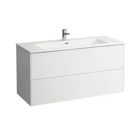 Laufen Pro S Комплект, раковина и база 1200x500x610 мм, с 2 ящиками с мех. push-and-pull, белый матовый