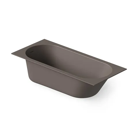 DEA DESIGN Ease Ванна 1700х750хh580 мм встраиваемая, в комплекте ножки, интегр.слив/перелив в цвет ванны цвет grey brown