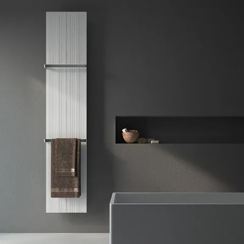 Antrax  Полотенцесушитель LOFT BATH 1 40,3x170Hсм электрический цвет белый матовый BCOR, в комплекте с 1 полотенцедержателем, цвет CROM
