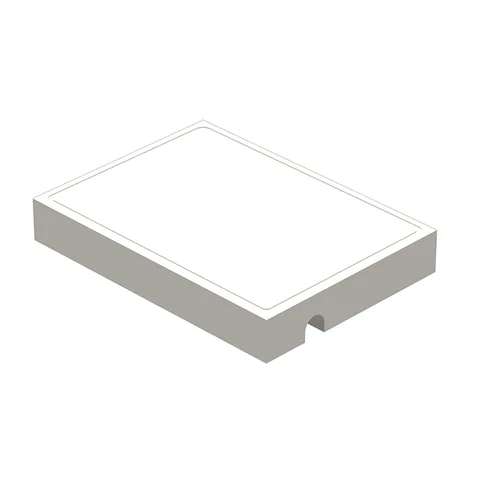 Ritmonio Brass Мыльница (для использования с прутком) из Solid Surface, цвет белый