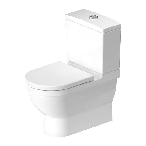 Duravit Starck 3 Унитаз моноблок приставной 655х360 мм в комплекте с креплением, универсальный выпуск, цвет: белый (Спец.цена из наличия)