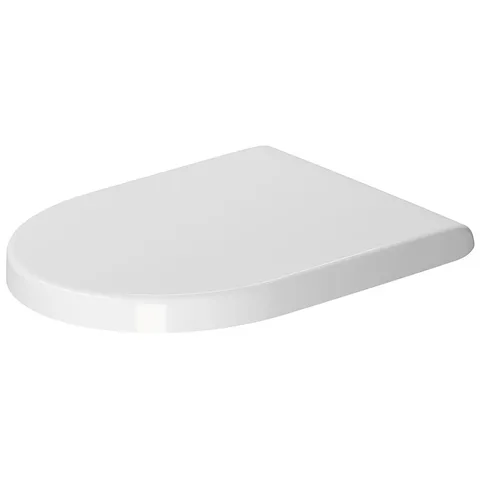 Duravit Starck 3 Сиденье с крышкой , белое ,петли  нерж сталь, без микролифта (см. арт. 0063810094)