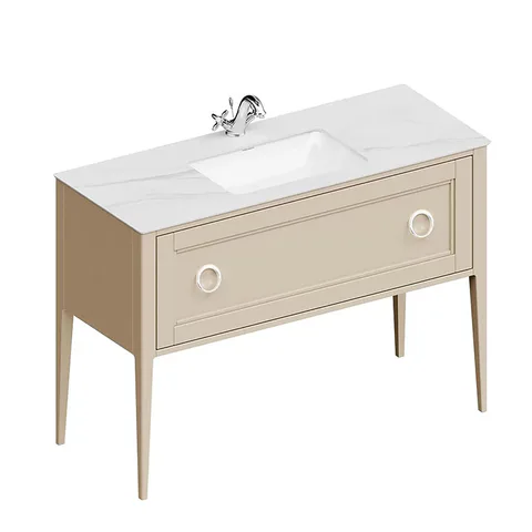 Kerama Marazzi Тумба PLAZA Classic NEO напольная 1 ящик 120, капучино матовый  (Цена по Распродаже)