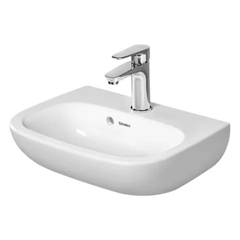 Duravit D-Code Раковина для рук,с перел.,с 1 отв. под смес., 450x340мм, цвет: белый (Спец.цена из наличия)