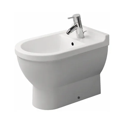 Duravit Starck 3 Биде напольное приставное 560х360 мм , с  1 отв. под смеситель, Цвет: белый (Спец.цена из наличия)