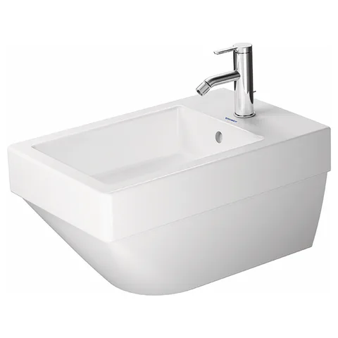 Duravit Vero Air Биде подвесное с 1 отв под смеситель, цвет белый