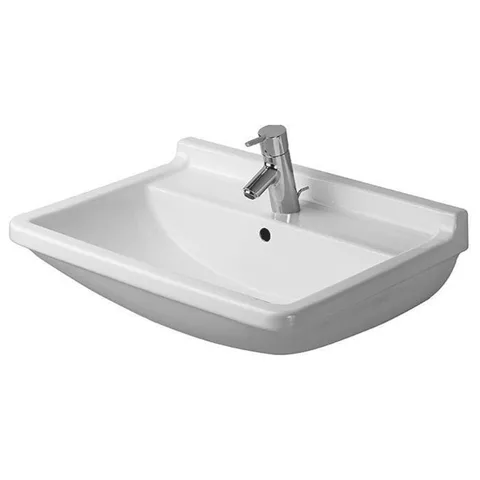 Duravit  Starck III Раковина подвесная 55 х430 мм. с переливом, с 1 отв под смеситель, цвет белый (Спец.цена из наличия)