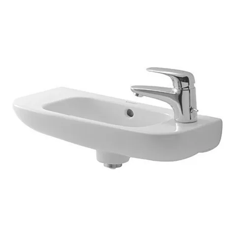 Duravit D-Code Раковина для рук с перел., с 1 отв. под смес. справа, 500x220мм, Ццвет: белый (Спец.цена из наличия)