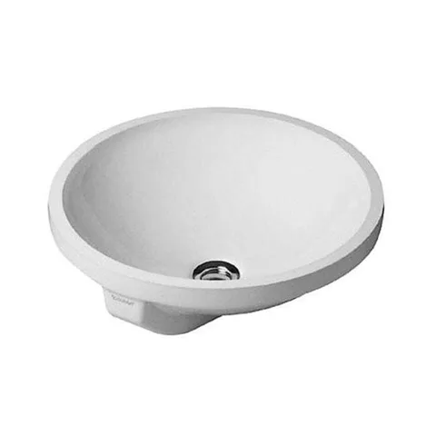 Duravit Architec Раковина  для встр снизу, с переливом глазуровка снизу,включая крепление цвет белый (Спец.цена из наличия)