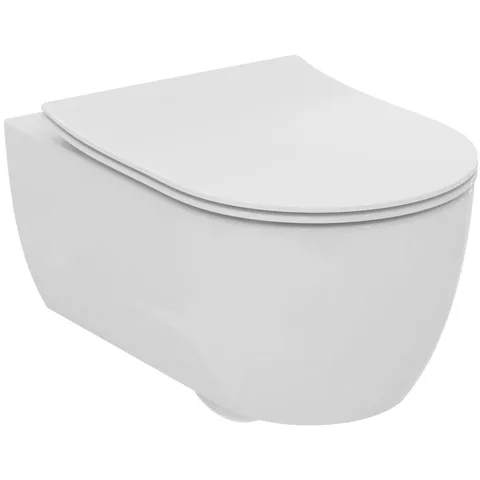 Ideal Standard Blend Curve Сиденье SLIM для унитаза, с микролифтом, быстосъемное, для  T375101, T374901, T465501 , цвет: белый глянец