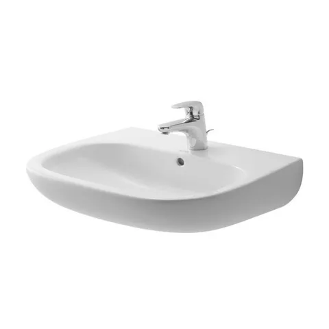 Duravit D-Code Раковина  с перел., с 1 отв. под смес., 550x430мм, Цвет: Белый (Спец.цена из наличия)