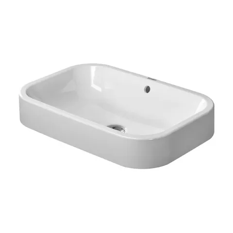 DURAVIT Happy D.2  Раковина шлифованная 60х40 см, без отв под смеситель,со слив переливом,с креплением, цвет белый (Спец.цена из наличия)