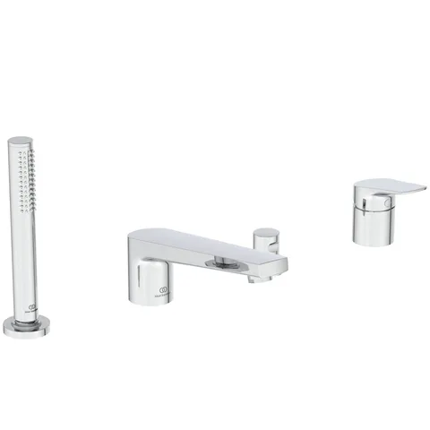 Ideal Standard La Dolce Vita Смеситель для ванны, на 4 отв, с ручным душем, шланго для душа 175см, цвет: хром