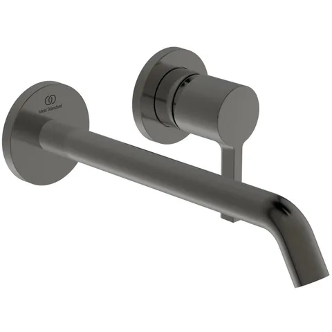Ideal Standard Joy Смеситель для раковины, встраиваемый, излив: 22.5см, без комплектом №1 A1313NU, цвет: PVD Magnetic Grey