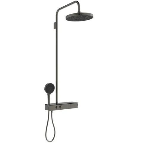 Ideal Standard Ceratherm Solos Душевая стойка, термостат, верхний душ 30см, руч.душ 13см, шланг 175см, цвет: PVD Magnetic Grey