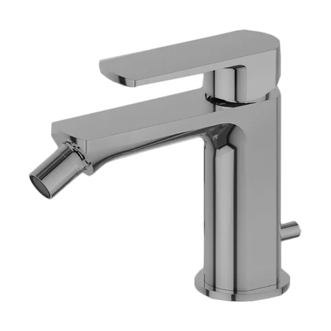 Newform Haka Смеситель для биде с донным клапаном, цвет: PVD brushed stainless steel