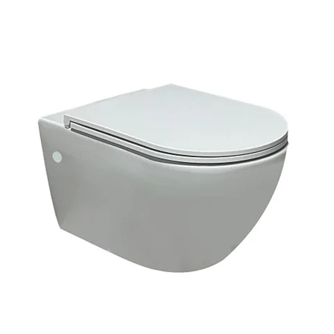 AZZURRA LILAC Унитаз подвесной 56x36см, безободковый, смыв Tornado, цвет белый глянцевый (СПЕЦцена со склада!)