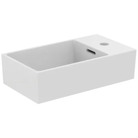 Ideal Standard Extra Раковина 450х250xh120 мм, подвесная, с отв. под смес. справа и переливом, с крепежом цвет: белый глянец