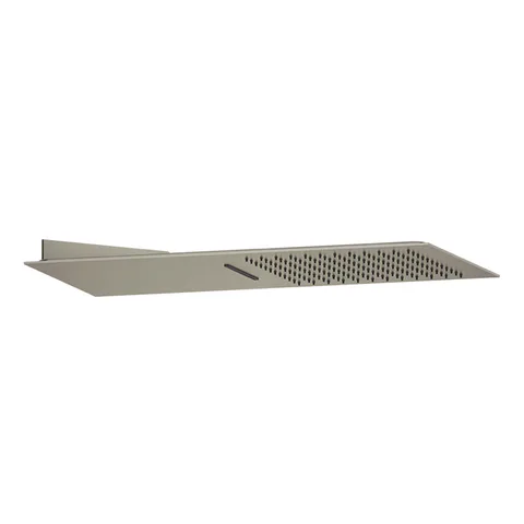 GESSI Tremillimetri Верхний душ QUADRO 300х550 мм,   подключение: 1/2" цвет: брашированная сталь (без переключателя)