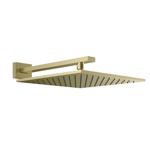 Gessi Rettangolo Верхний душ для настенного крепления 300x300мм, цвет: Brushed Brass PVD