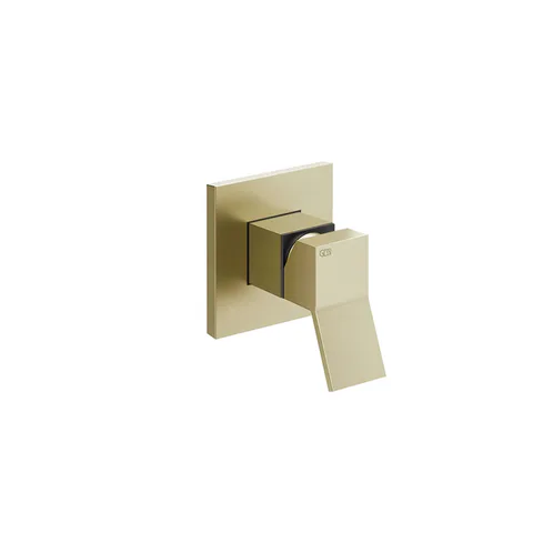GESSI RETTANGOLO K Смеситель встраиваемый, однорычажный, внешняя часть, цвет Brushed Brass PVD