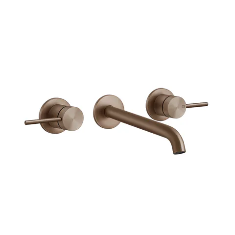 GESSI 316 Встраиваемый смеситель с изливом 200-180мм (внешние части), цвет: brushed copper pvd