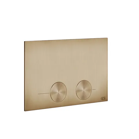 GESSI Клавиша смыва для унитаза, двойная, для систем инсталляций TECE, цвет warm bronze brushed pvd