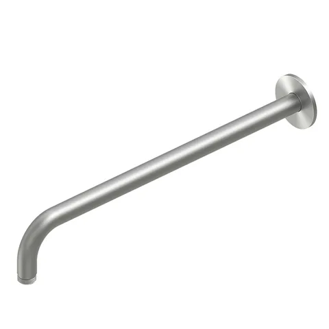 QuadroDesign   Держатель верхнего душа из стены 400 мм, цвет brushed stainless steel