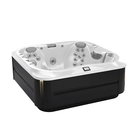 JACUZZI J335  Минибассейн 214*214*92 ClearRay+Ozone, подсветка IR и Red, cтерео,с электро нагр-ль3 kw , цвет акрила Porcelain  (белый)/Smoked Ebony