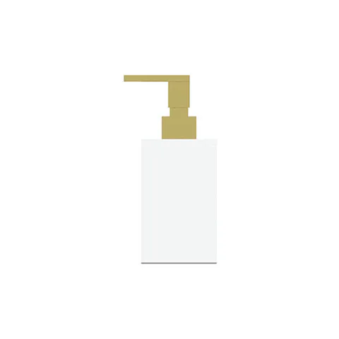 Bertocci Fly Дозатор из композита, цвет белый матовый/Soft Gold (акция из наличия)