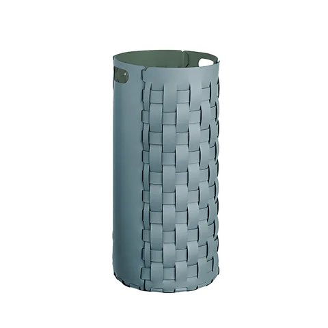 ADJ Круглая корзина для белья, D33x68 см., цвет: небесный/эвкалипт