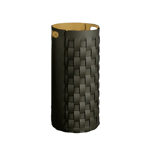 ADJ Круглая корзина для белья, D33x68 см., цвет: оливковый/горчичный
