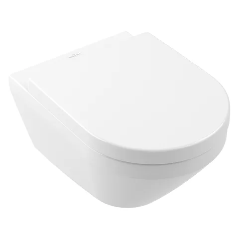 Villeroy&Boch Architectura Унитаз подвесной 370*530*330, безободковый, смыв Tornado, в комплекте сиденье SoftClosing, цвет альпийский белый