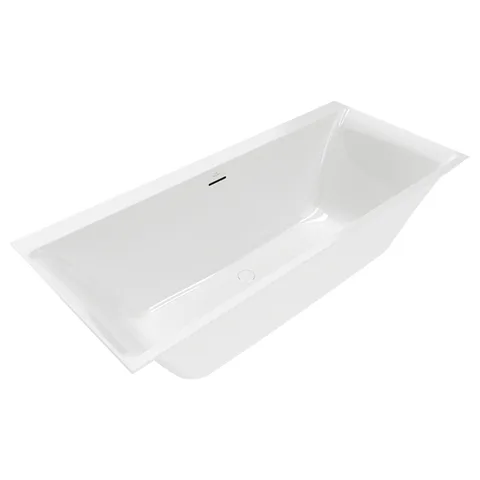 Villeroy&Boch Subway 3.0 Ванна встраиваемая 1800*800*480, слив по центру, компл. ножек, слив-перелив: белый, материал: Quaryl, цвет: альпийский белый