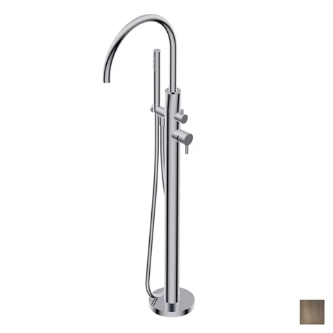 Ritmonio Diametro35 S Смеситель напольный для ванны, внешняя часть, цвет: Brushed Dark Bronze