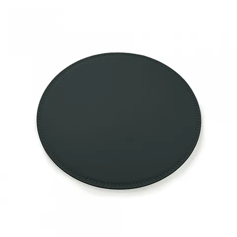 3SC Meridien Коврик настольный круглый из гладкой кожи d30хh0,5 см, цвет Grigio Scuro