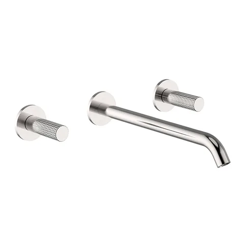 CISAL X32 Смеситель для раковины на 3 отв, цвет Brushed Stainless Steel