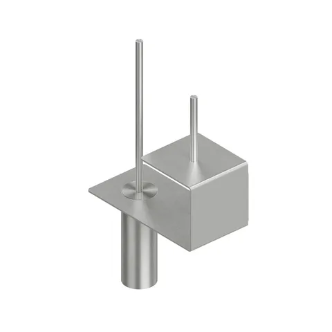 QuadroDesign Аксессуары QA1700AS Полка с ёршиком и держателем туалетной бумаги Brushed Stainless Steel