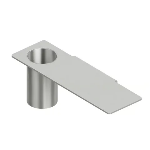 QuadroDesign Аксессуары QA1602AS Полка с держателем зубных щеток, цвет Brushed Stainless Steel