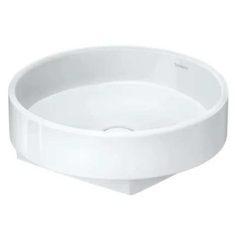 Duravit Balcoon Раковина накладная круглая 450 мм, DuraShield защита от микробов и грязи, без перелива, вкл.д/к с керамикой, белая матовая (Спеццена)