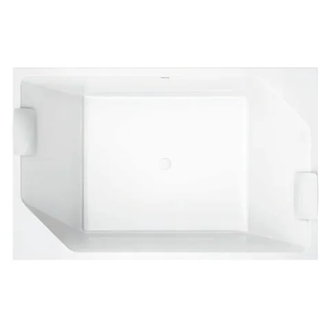 Jacuzzi Onira Ванна без гидромассажа 190*120*60см, в комплекте 2 белые подушки, клик-клак, без отв. под смеситель, без панелей, цвет белый матовый