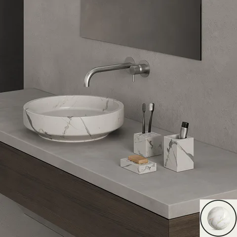 DEA DESIGN Лоток настольный 400х200хh18 мм, цвет Calacatta Vagli