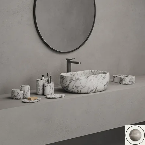 DEA DESIGN Контейнер для бумажных салфеток настольный 298х194хh75 мм, цвет Stone Silk