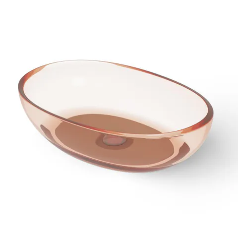DEA DESIGN Раковина настольная 600х400хh145/155 мм, цвет brown copper