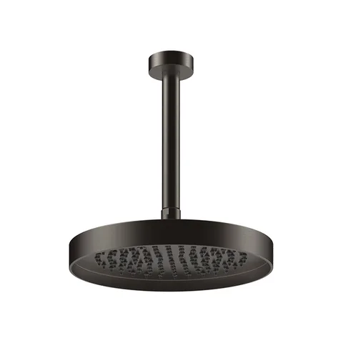 GESSI INCASTRI Верхний душ потолочный  250мм, с кронштейном 249 мм,  цвет: Black Metal Br. PVD