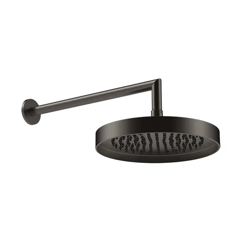 GESSI INCASTRI Верхний душ настенный 250мм, с кронштейном 342 мм,  цвет: Black Metal Br. PVD